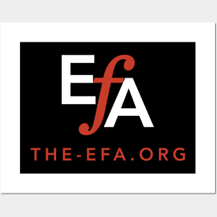 EFA Logo with URL Posters and Art